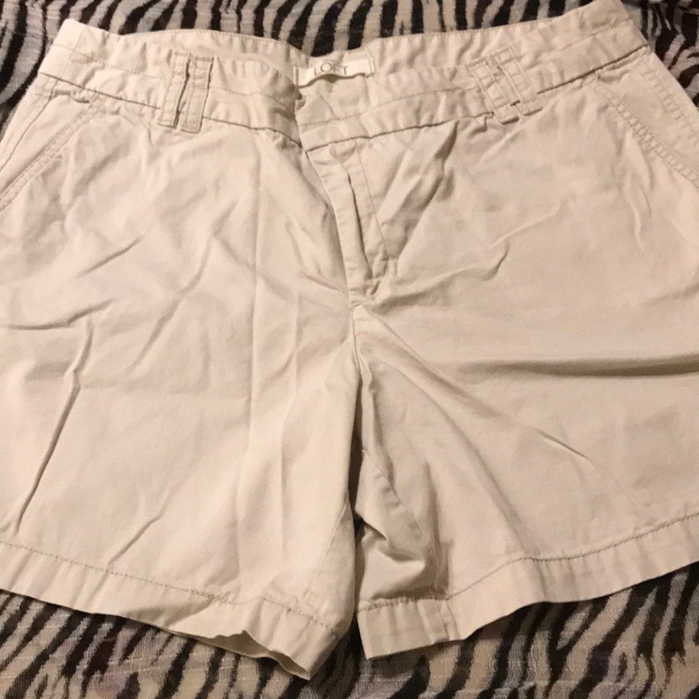 Khaki LOFT shorts